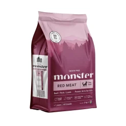 Monster Dog Grain Free Adult Red Meat>Monster Pet Food Best