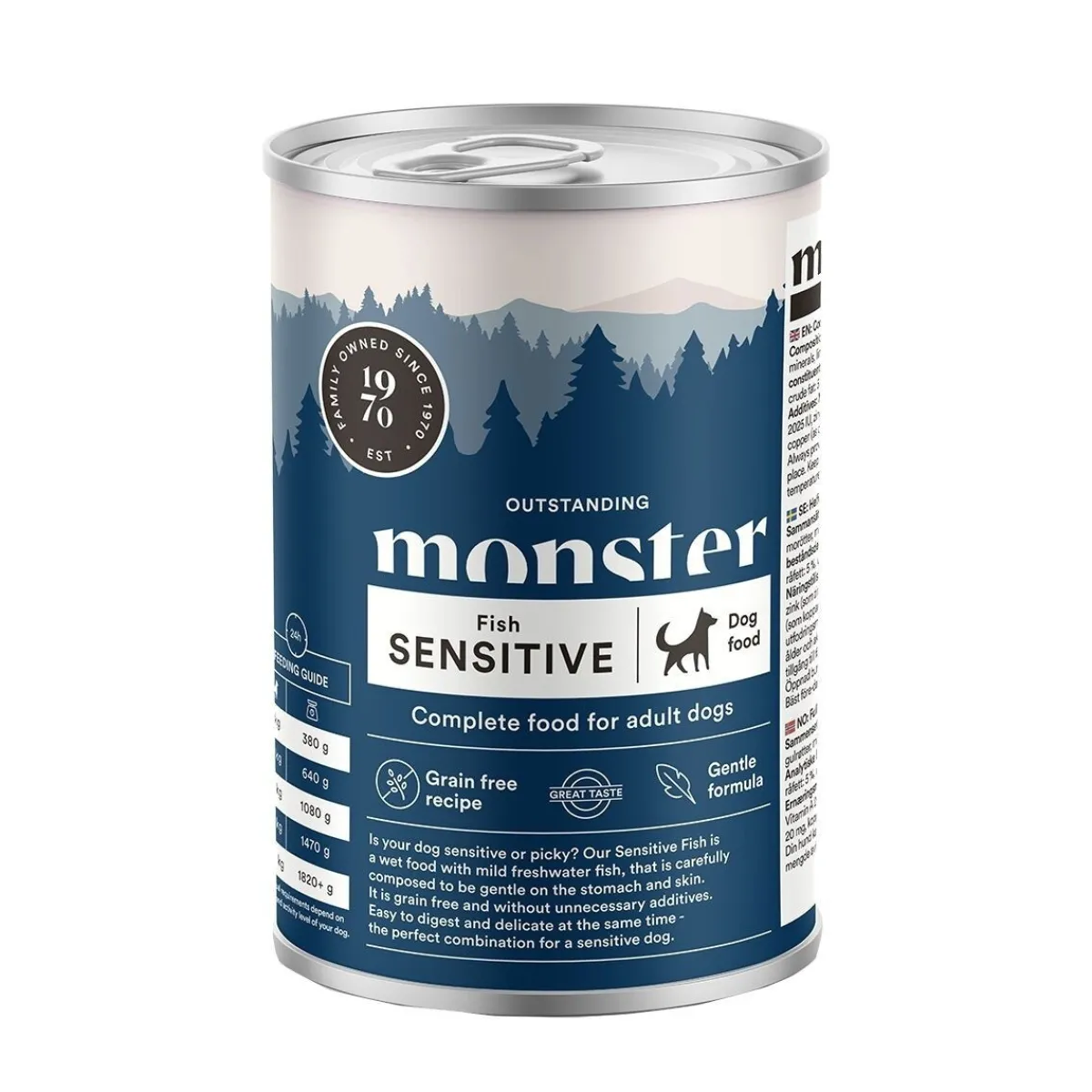 Monster Dog Sensitive Fish 400g>Monster Pet Food
