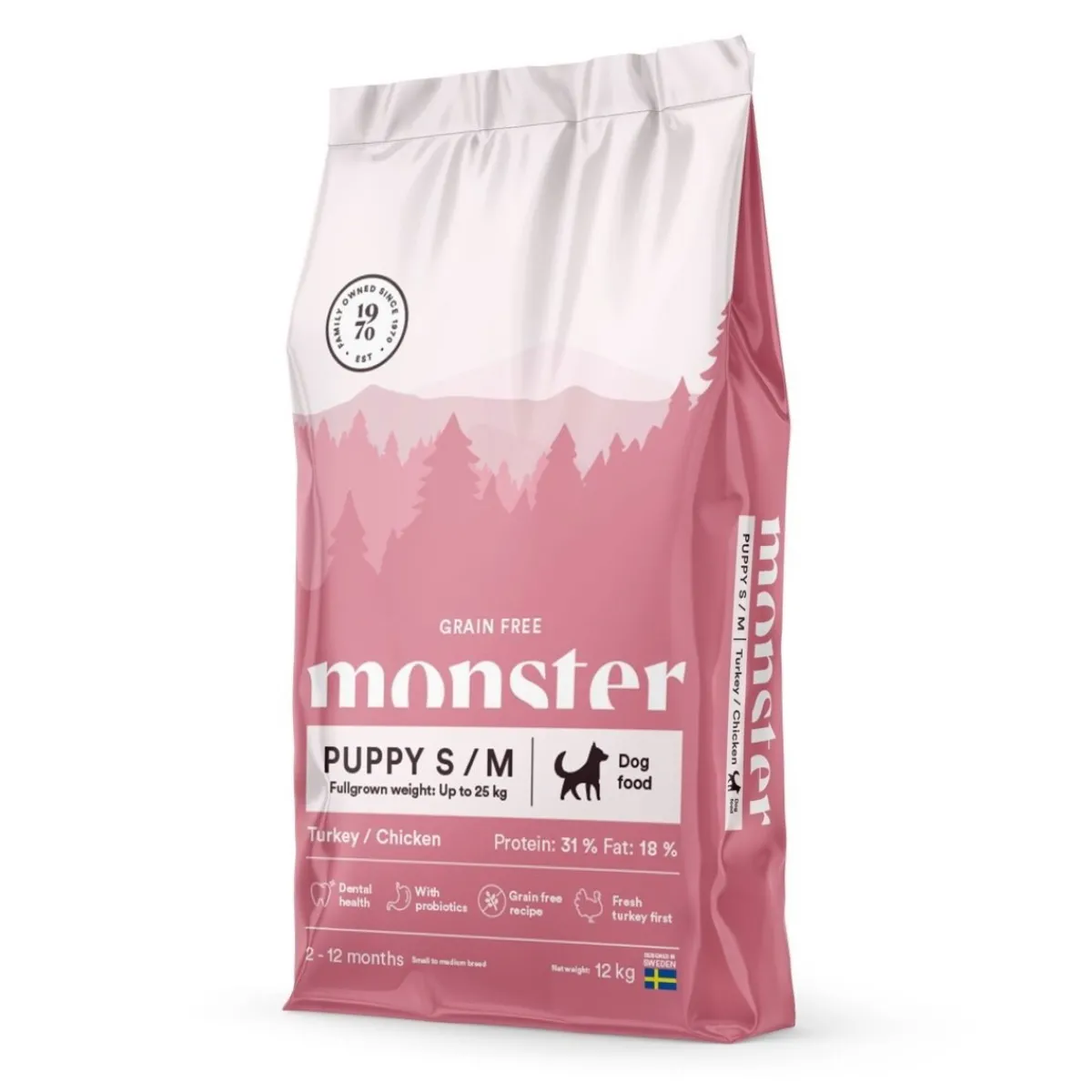 Monster Puppy Small Grain Free Kalkkuna&Kana>Monster Pet Food Hot