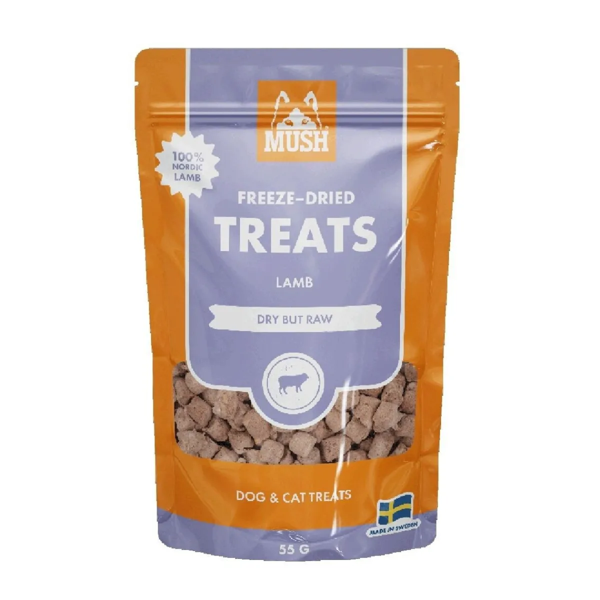 Freeze-Dried Lammas 55g herkku koiralle>Mush Best