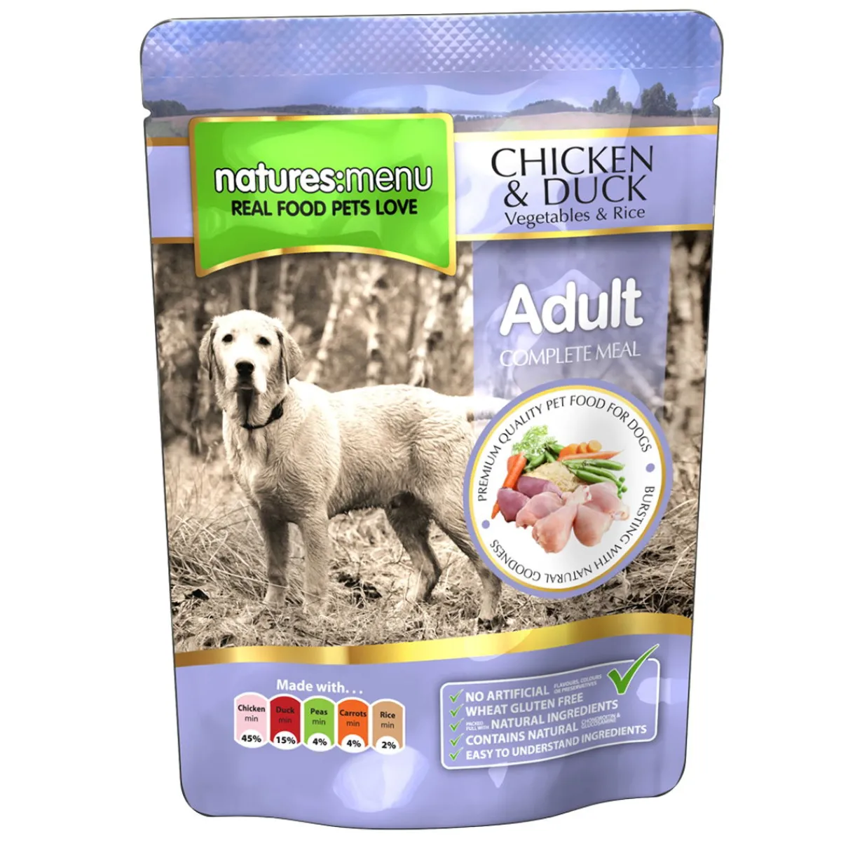 Dog Kana & Ankka 300g>natures:menu Clearance
