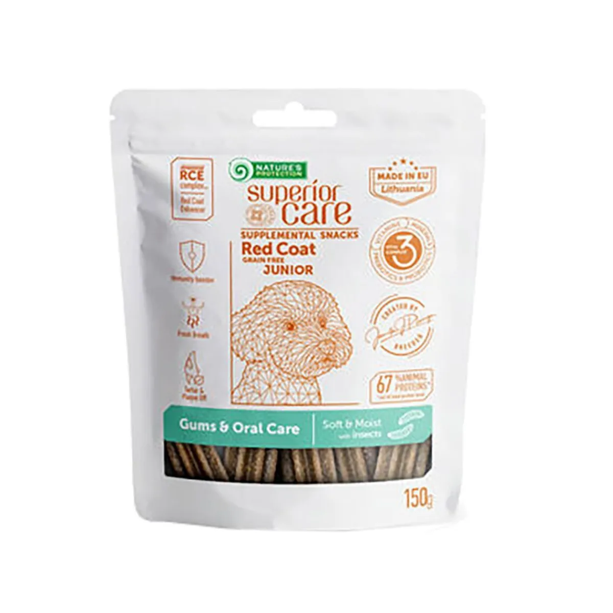 Superior Care Red Coat Oral Care -viljaton koiran herkku 150 g>Nature's Protection Discount