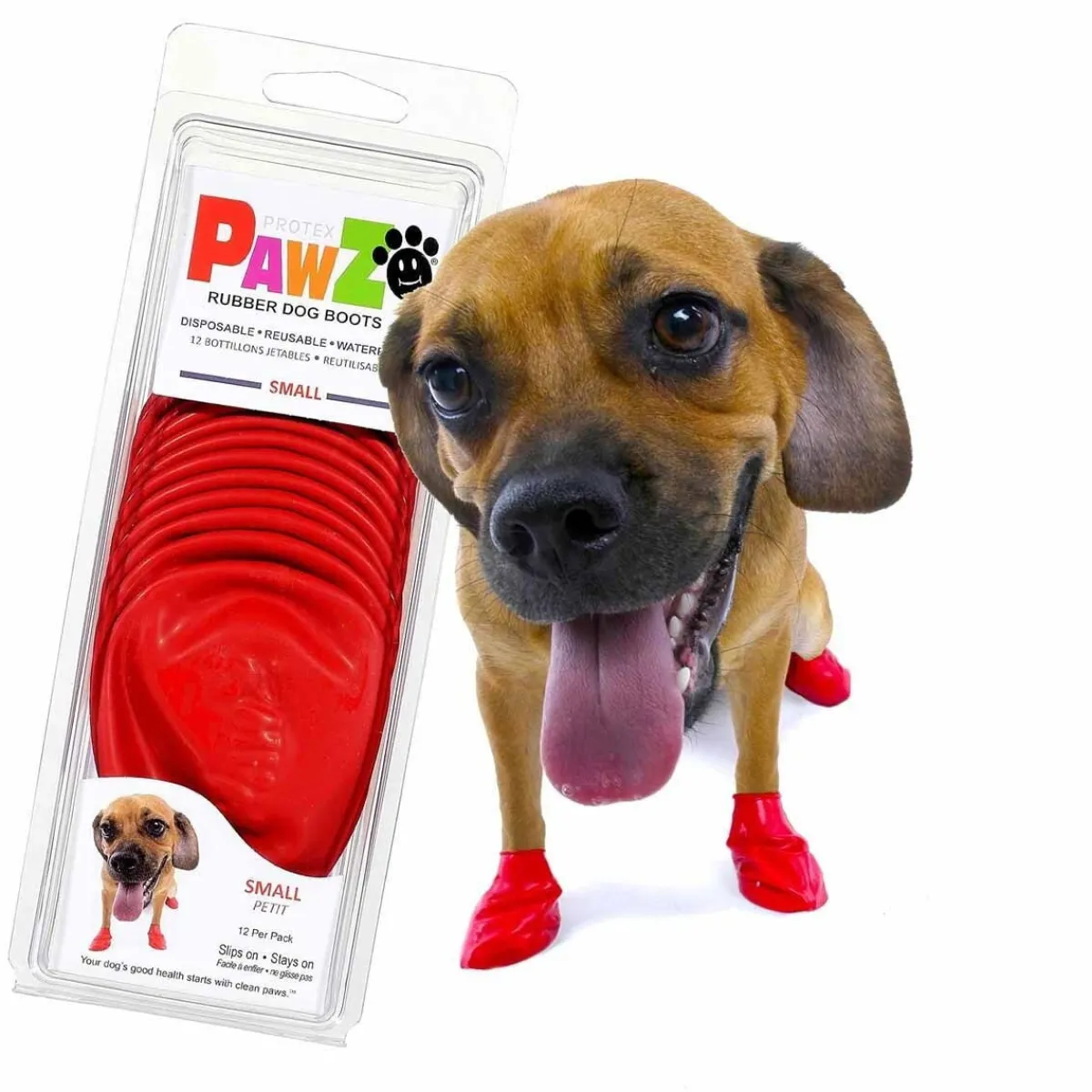 koiran suojatossut, 12 kpl>PawZ Hot
