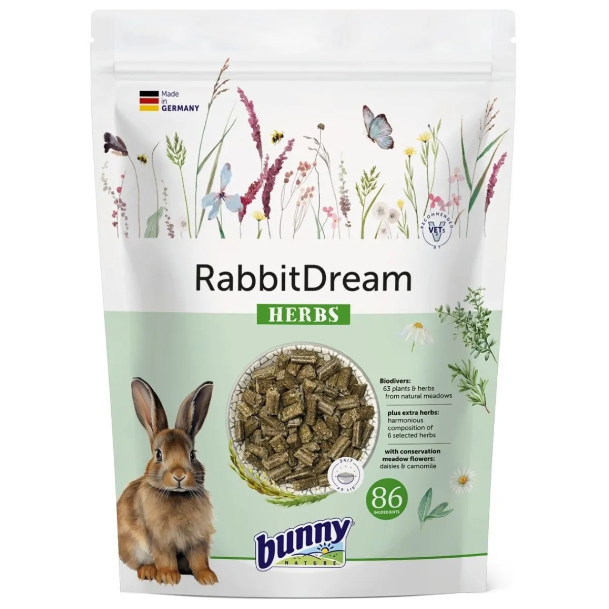 Pelletti kanille Bunny RabbitDream Herbs>Bunny Nature Sale