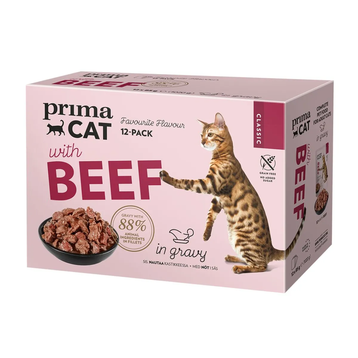 nautaa kastikkeessa 12 x 85 g>PrimaCat Outlet