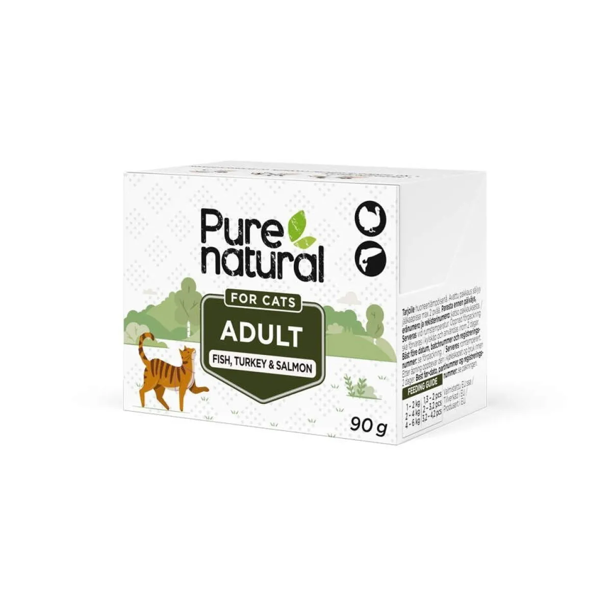 Cat Adult merikala, kalkkuna & lohi 90 g>Purenatural Best