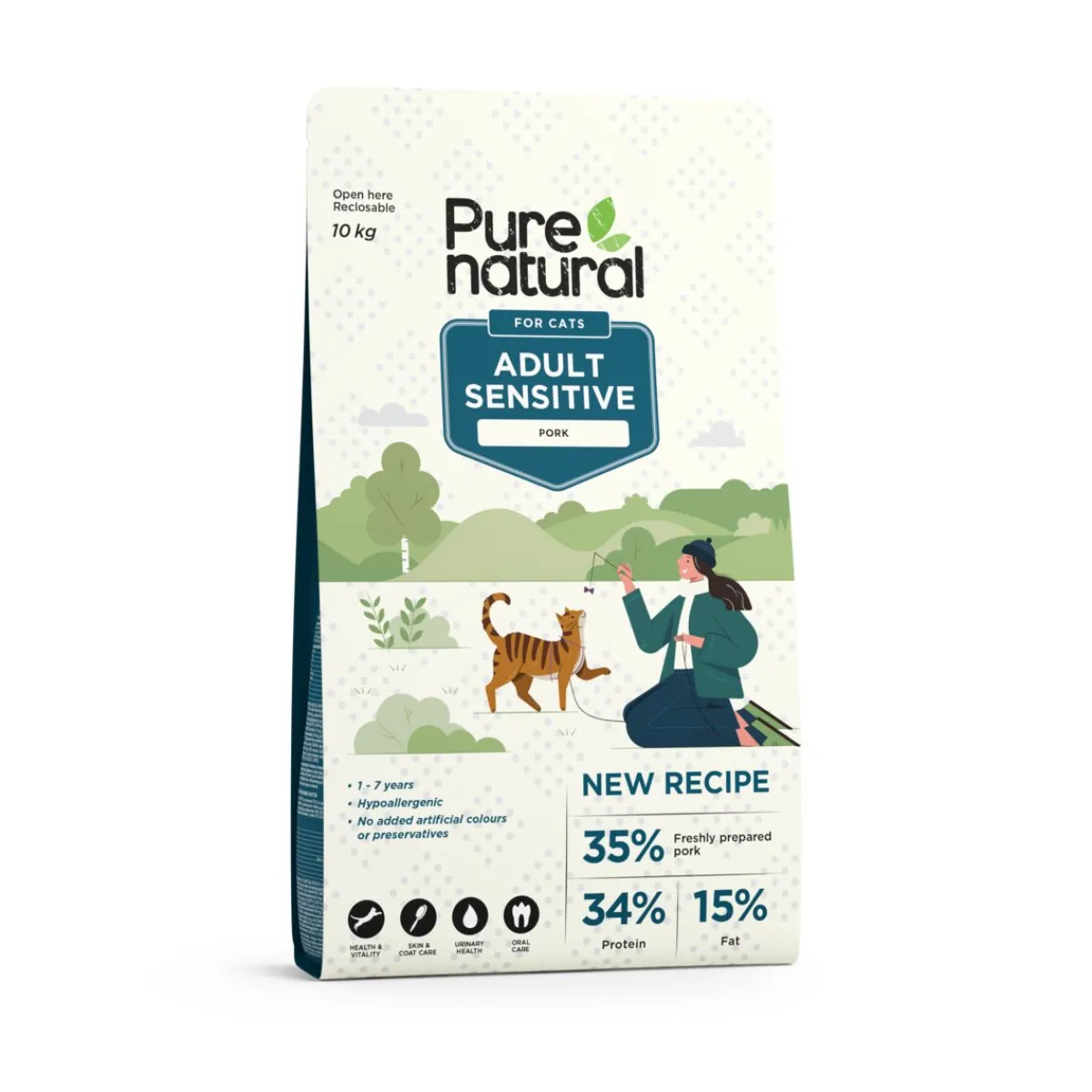 Cat Adult Sensitive Pork>Purenatural Clearance