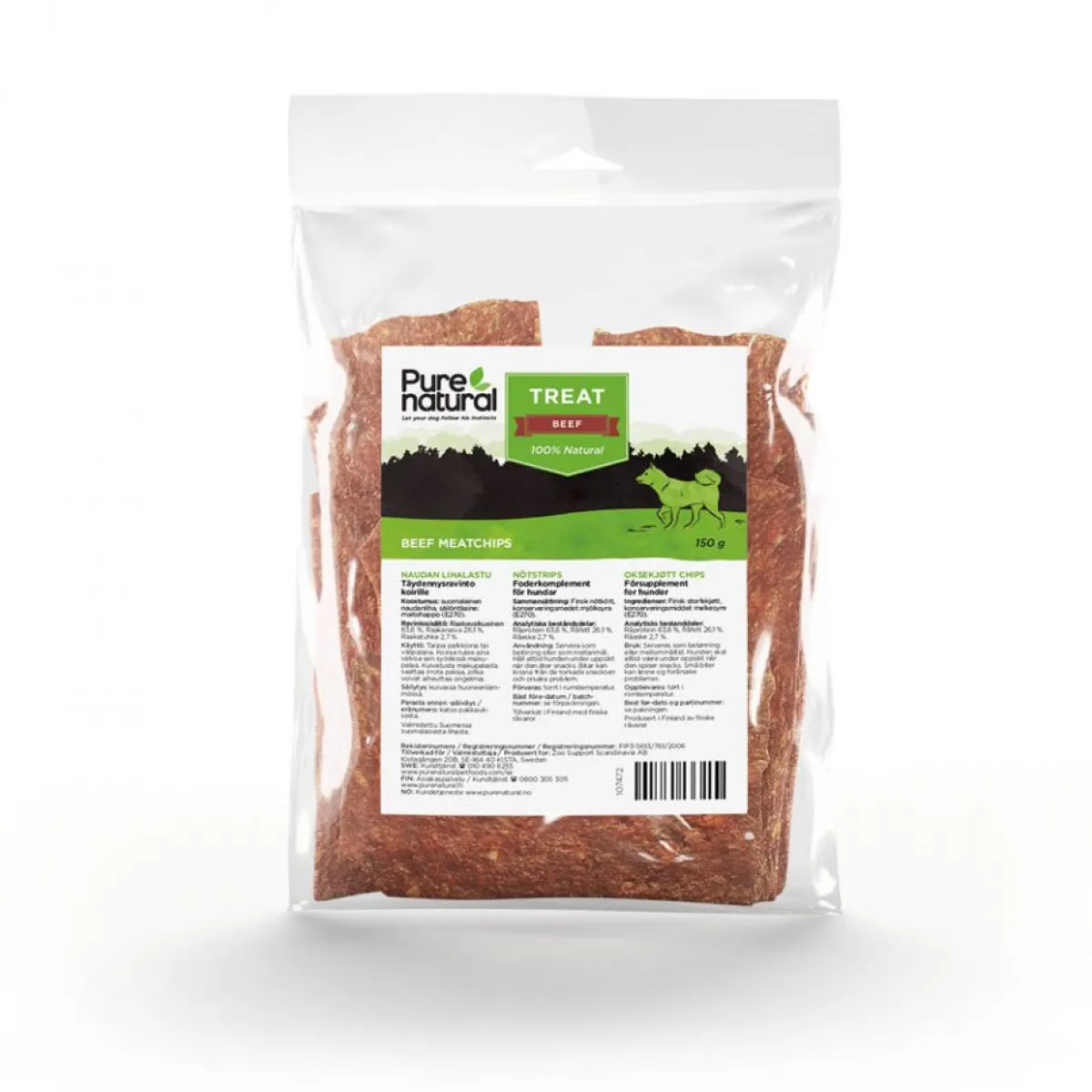 Naudan Lihalastu 150 g>Purenatural