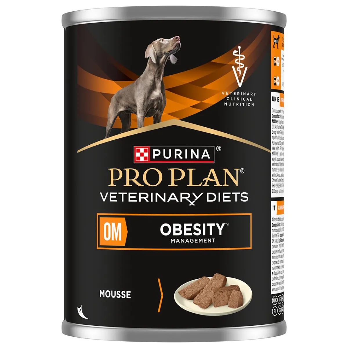 Purina Pro Plan Veterinary Diets Canine Adult OM Obesity Management Mousse 400g>Purina Veterinary Diets New