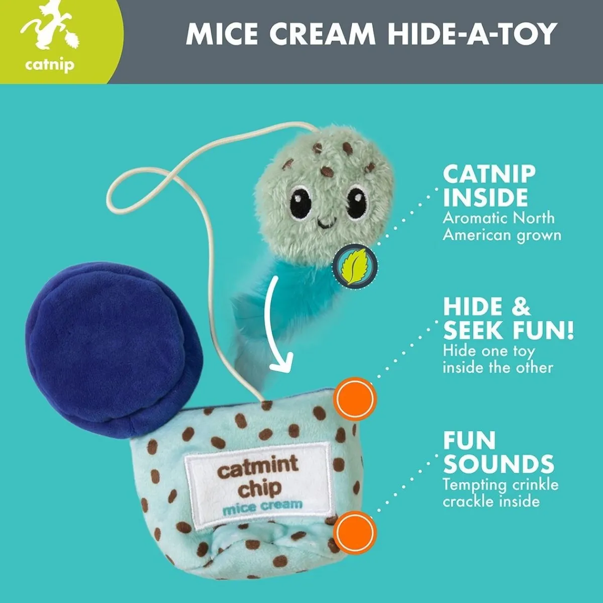 Mice cream hide-a-toy>Quirky Kitty Sale
