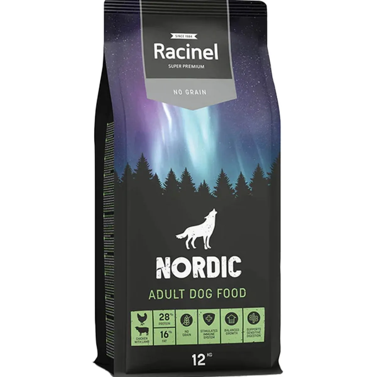 Nordic Adult Chicken & Lamb 12 kg>Racinel Hot