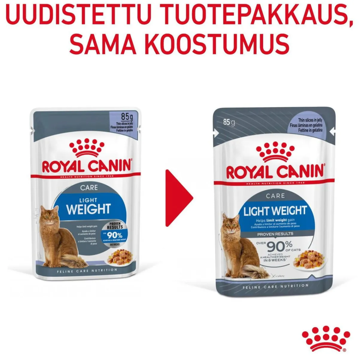 Cat Light Weight Care Jelly, 12 x 85 g>Royal Canin Online