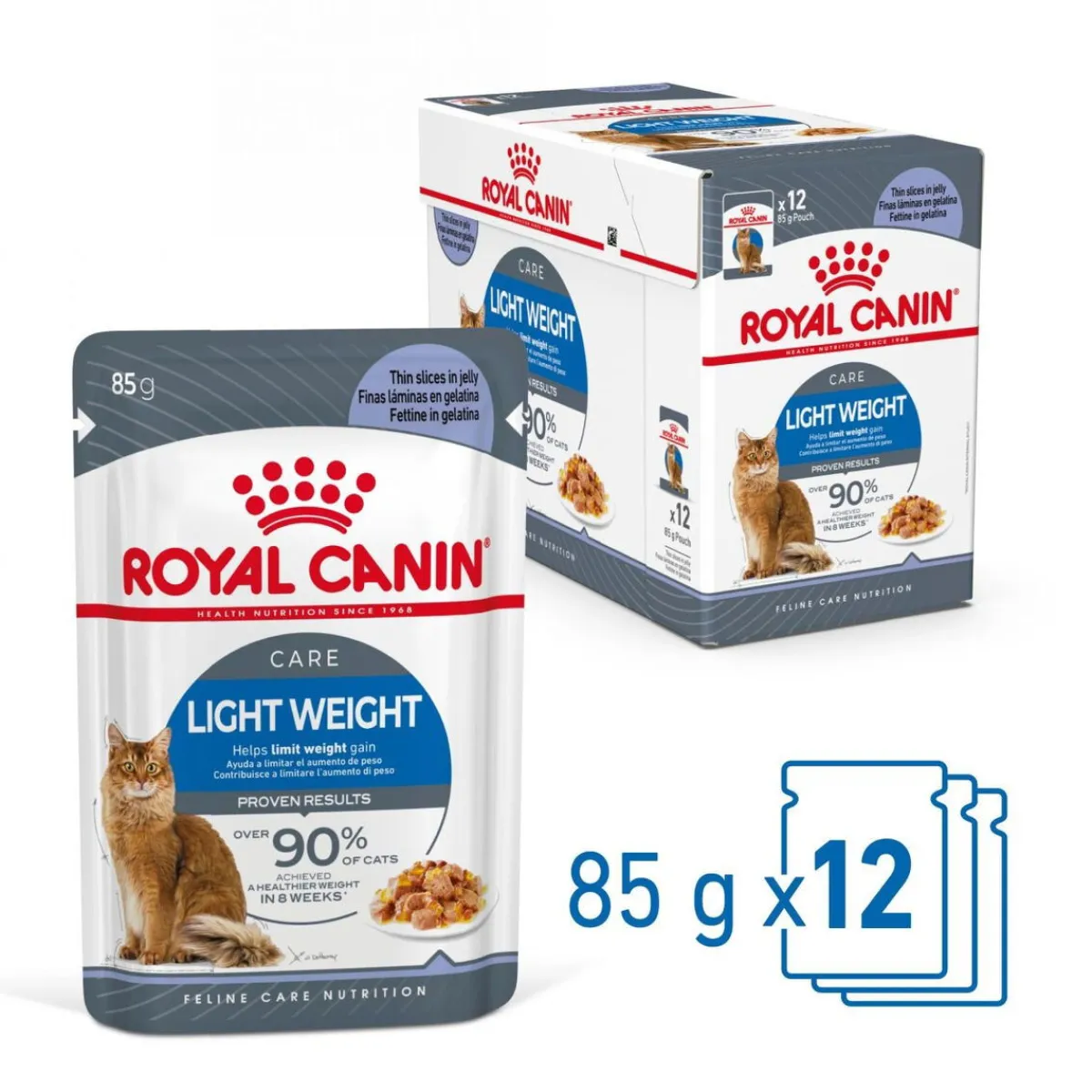 Cat Light Weight Care Jelly, 12 x 85 g>Royal Canin Online
