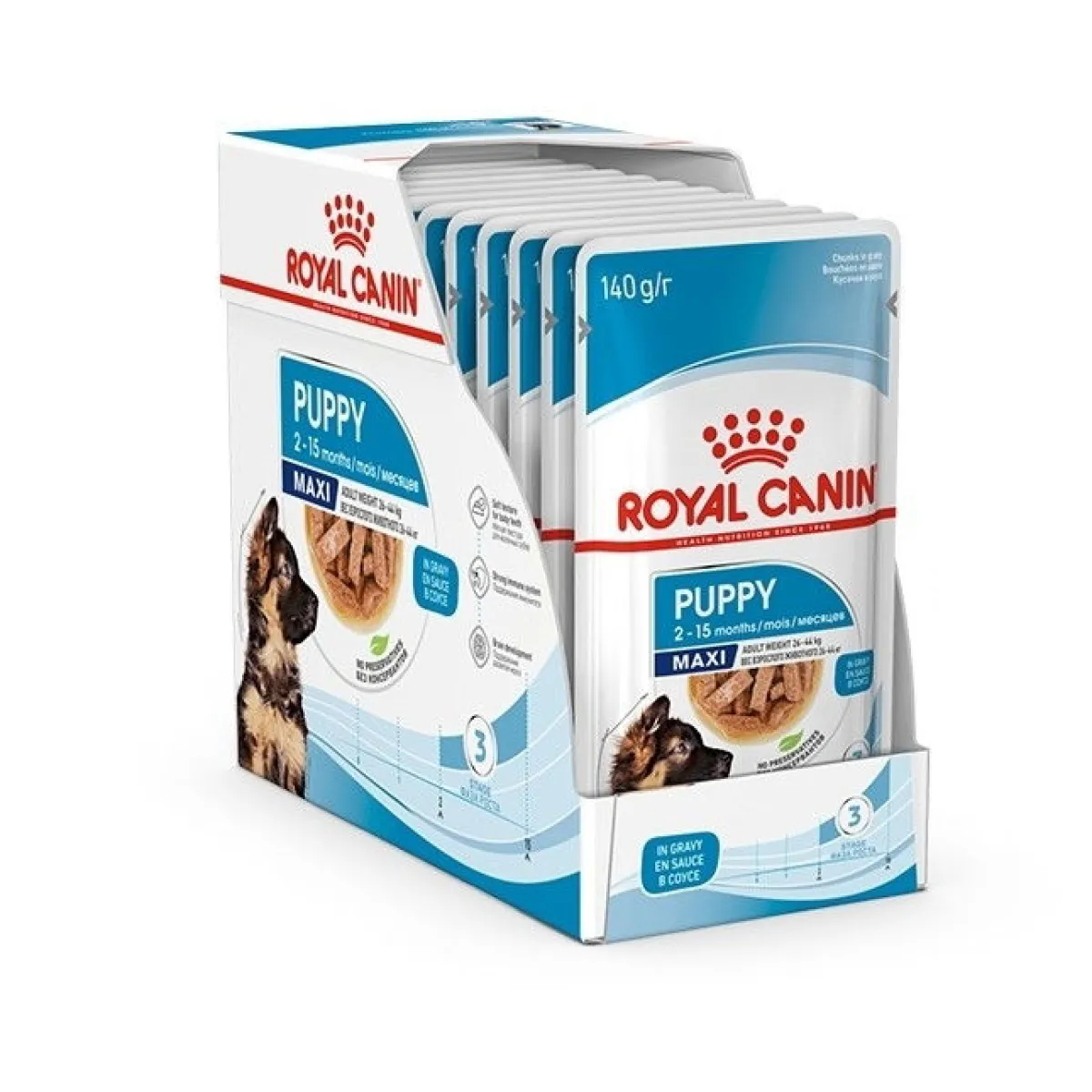 Maxi Puppy Wet 10x140g>Royal Canin