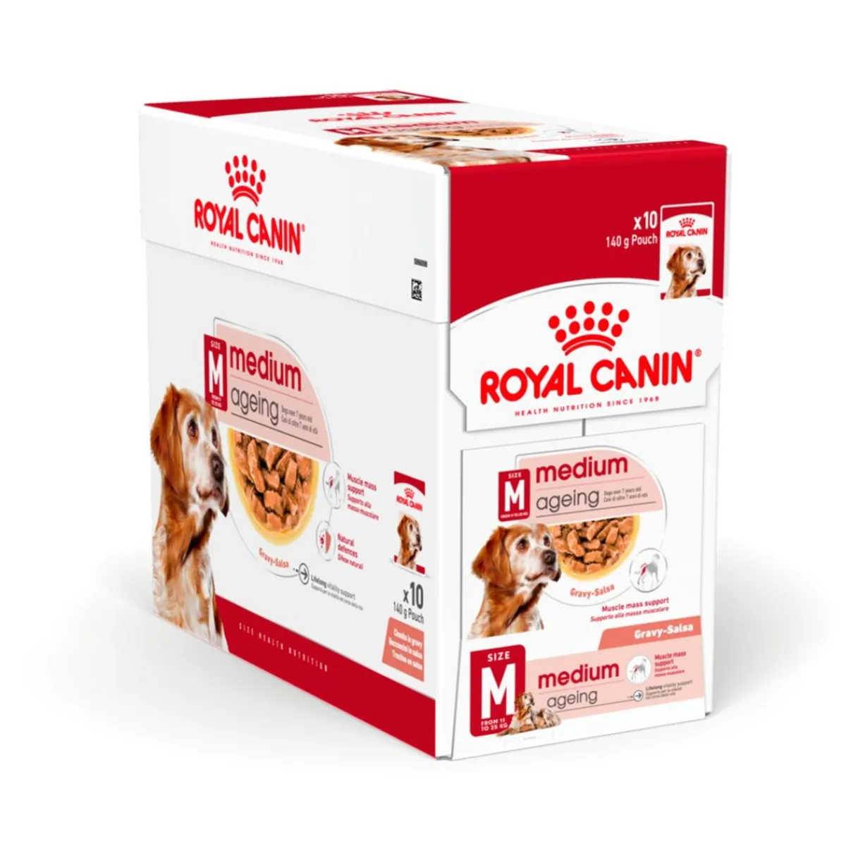 Medium Ageing Wet 10 x 140 g>Royal Canin Discount