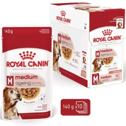 Medium Ageing Wet 10 x 140 g>Royal Canin Discount