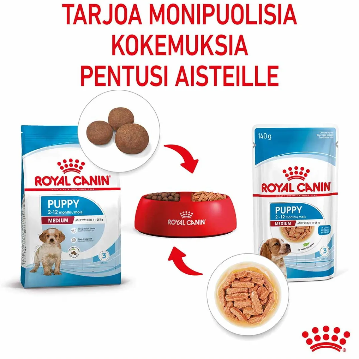 Medium Puppy Wet 10x140g>Royal Canin Outlet