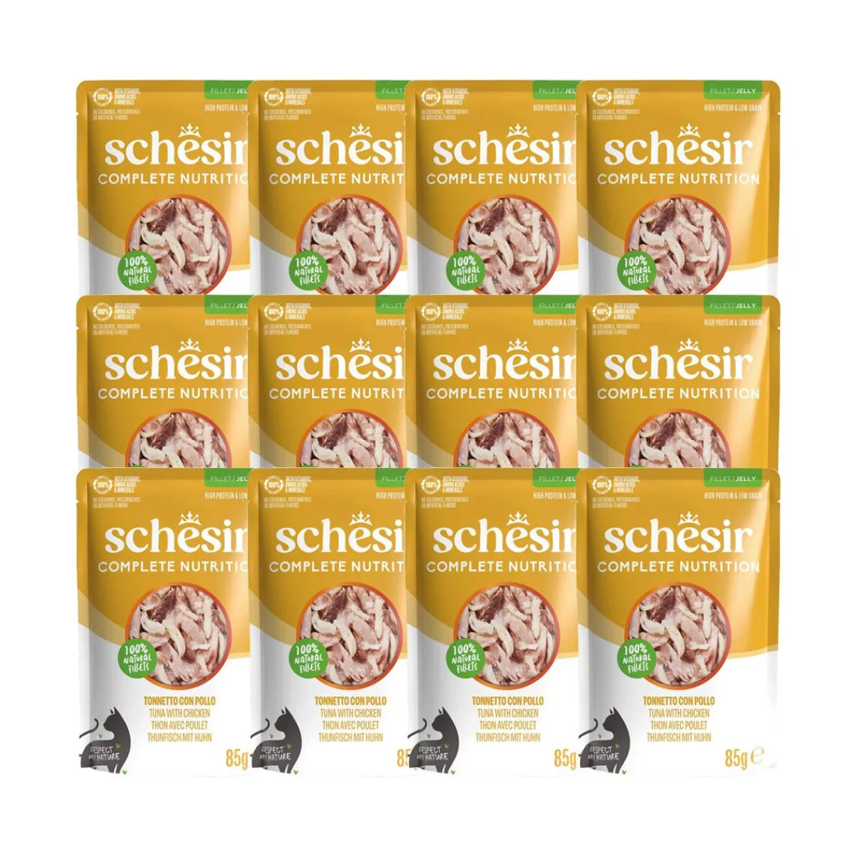 C&B Tuna chicken in Jelly Pouch 85 g>Schesir