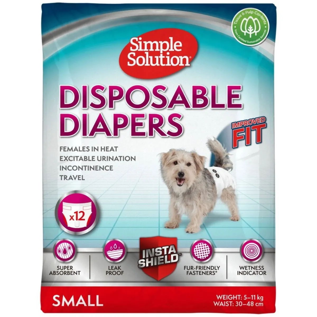 Disposable narttusuojat 12kpl>Simple Solution Outlet