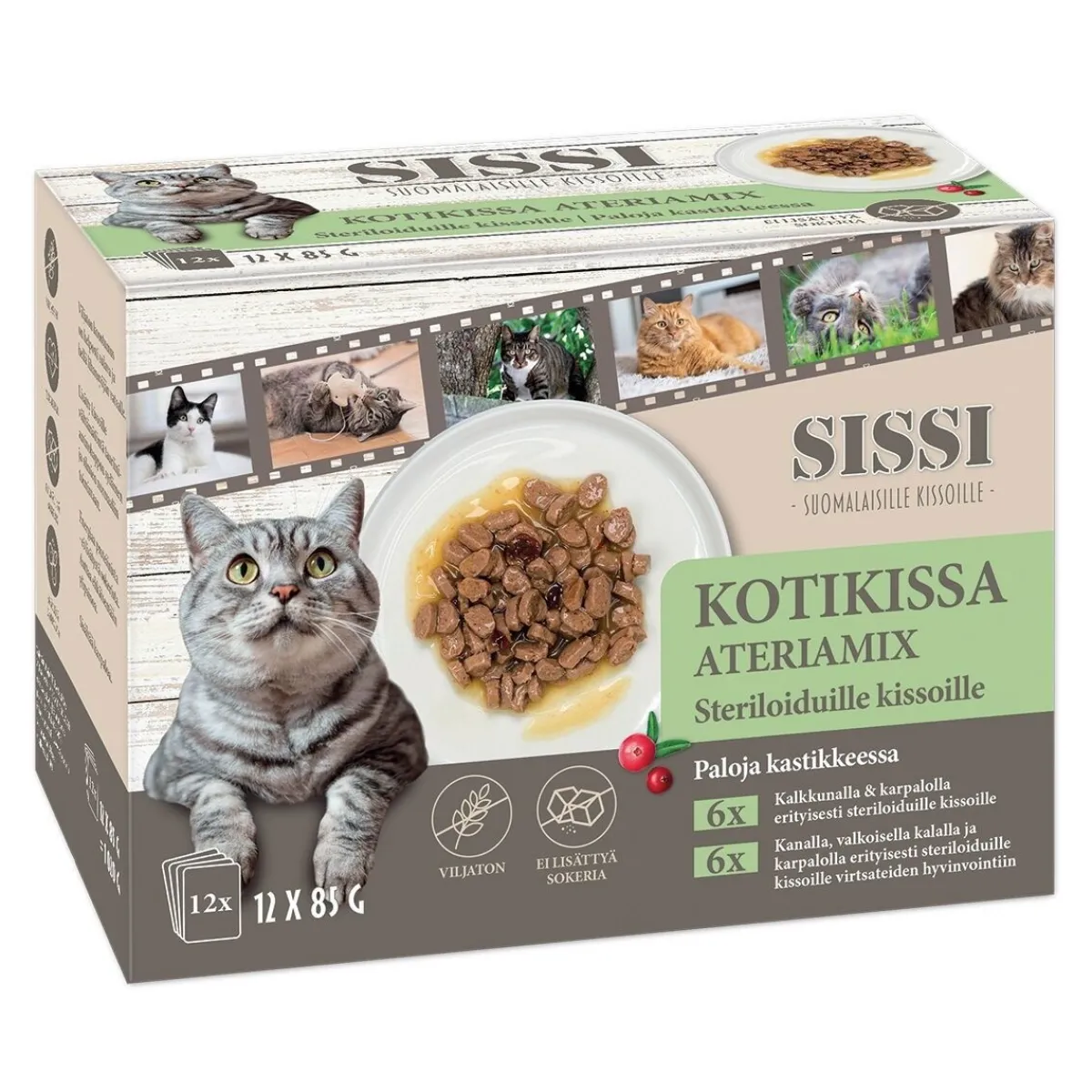 Kotikissa Ateriamix 12 x 85 g>Sissi Hot