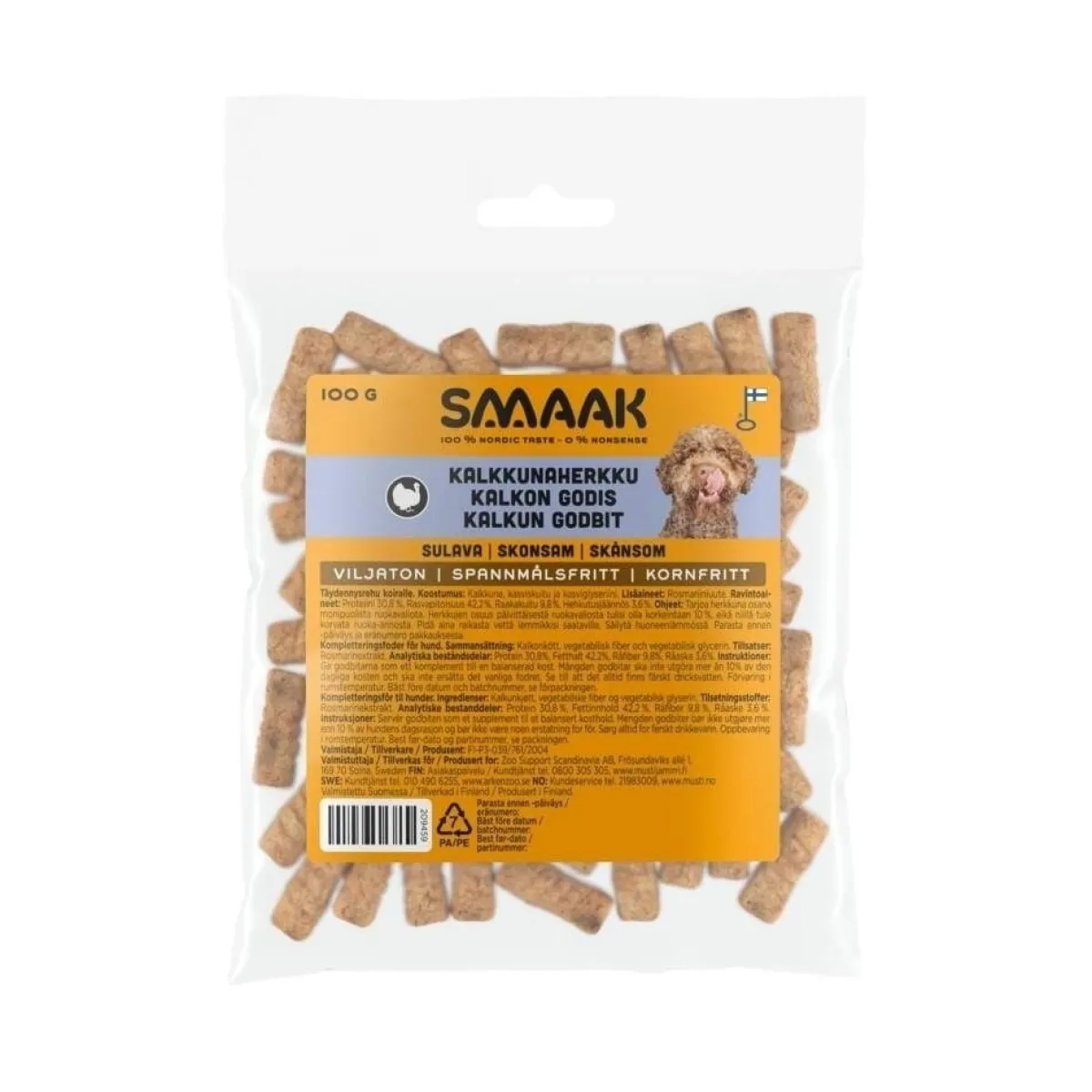 kalkkunaherkku koiralle 100 g>Smaak