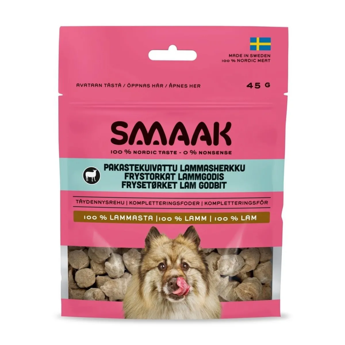 Pakastekuivattu lammasherkku koiralle 45g>Smaak Outlet