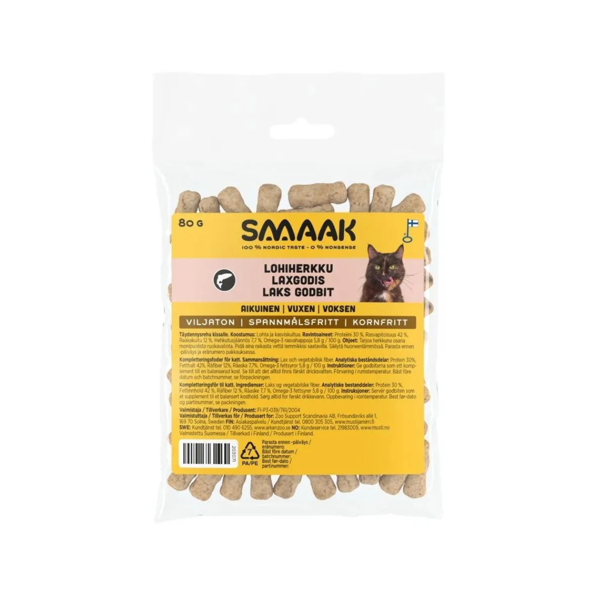 viljaton lohiherkku kissalle 80g>Smaak New