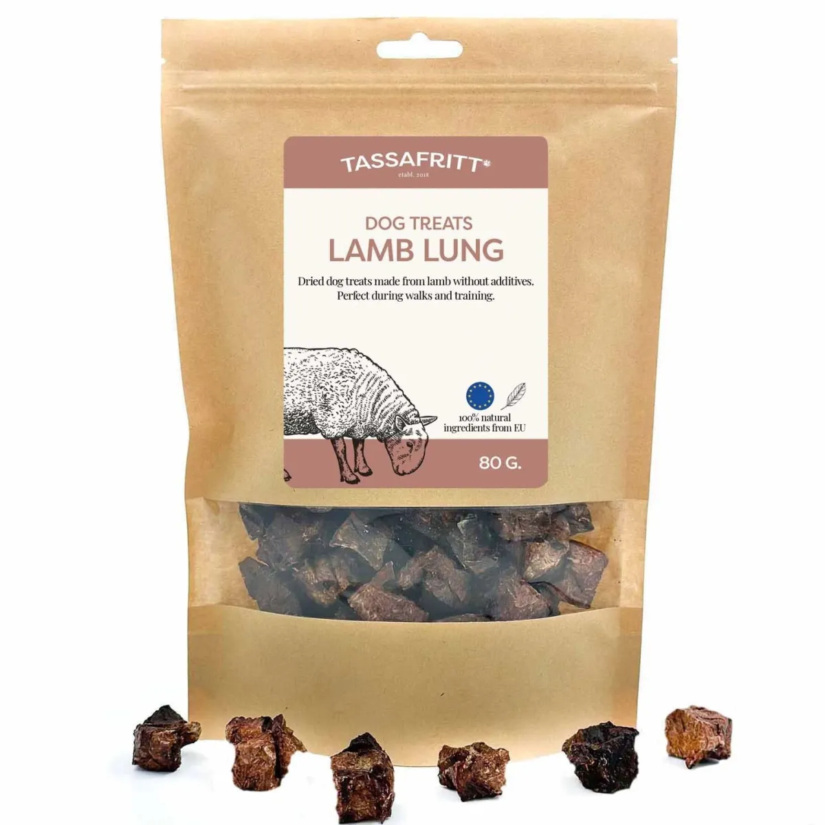 Lampaankeuhkopalat 80 g>TassaFritt New