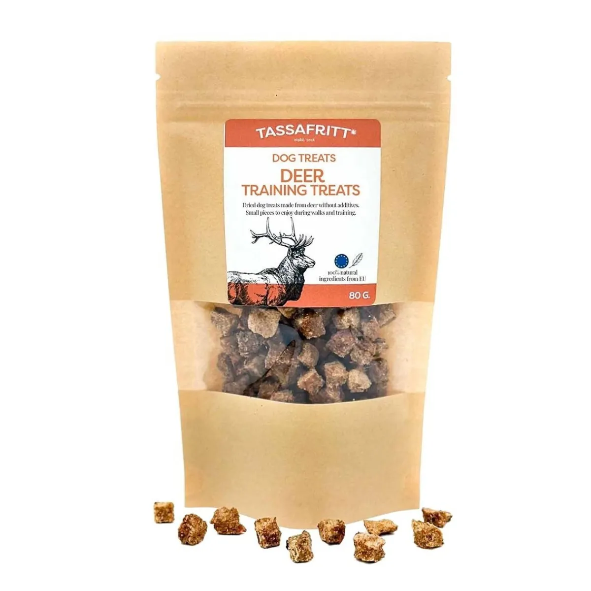 Treeniherkut, hirvi 80 g>TassaFritt Best