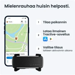 GPS koiralle DOG 6, musta>Tractive New