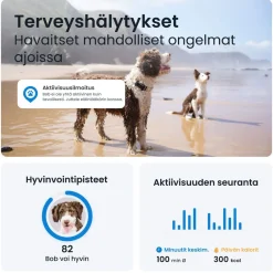 GPS koiralle DOG 6, musta>Tractive New