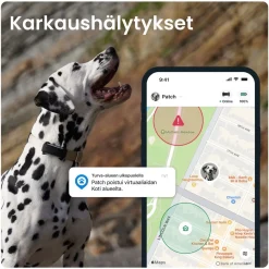 GPS koiralle DOG 6, musta>Tractive New