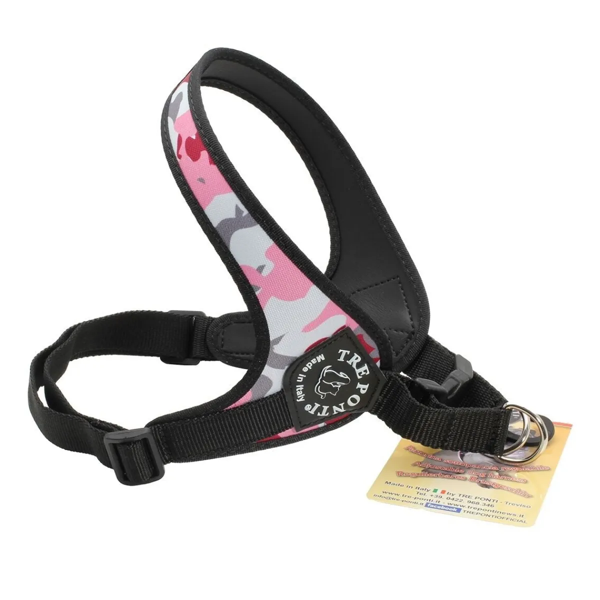 Tre Ponti säädettävät valjaat, pink camo>TrePonti New