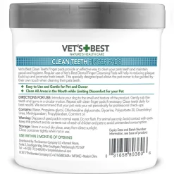Clean hampaidenpuhdistuslaput 50 kpl>Vet's Best Clearance