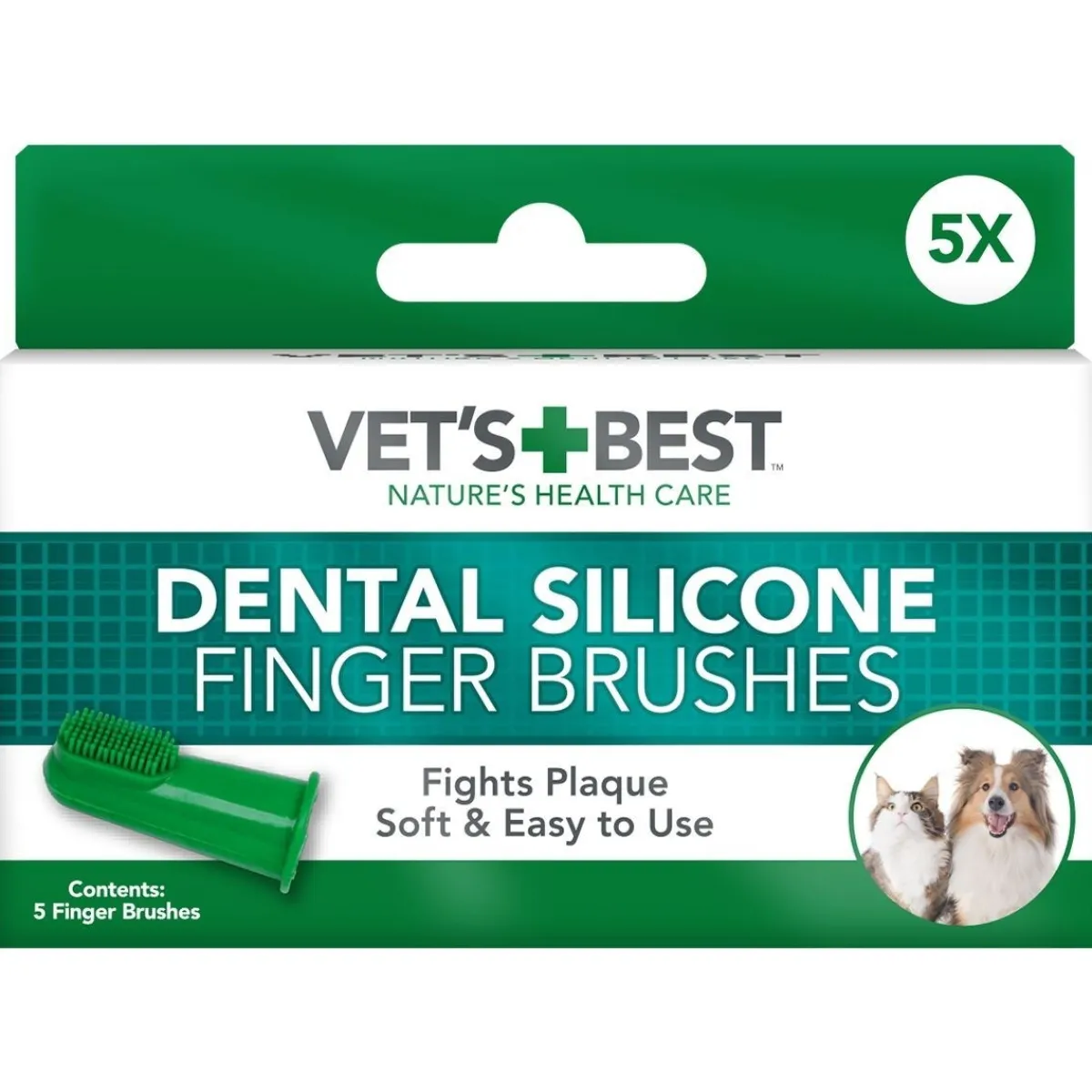 Vet’s Best Silikoniset sormiharjat 5 kpl>Vet's Best Best